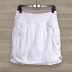 Athleta Fairway Golf Skort Skirt 18” White Women’s Size M Medium